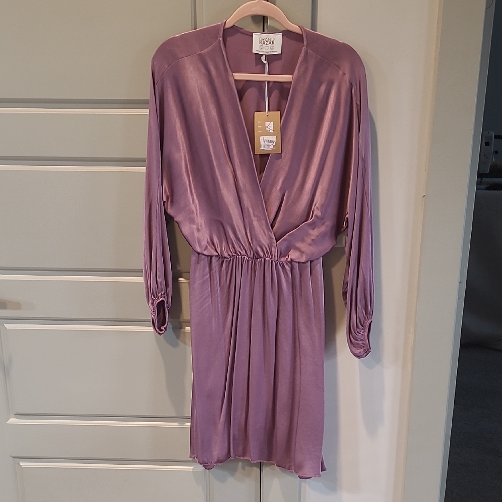 River Island Mauve Wrap Dress